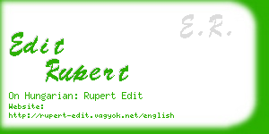 edit rupert business card